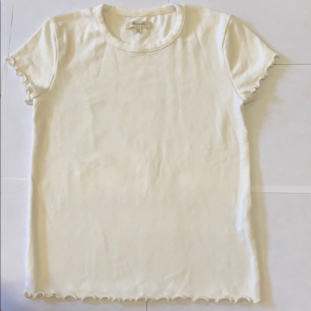 Madewell Cream “Baby Tee”